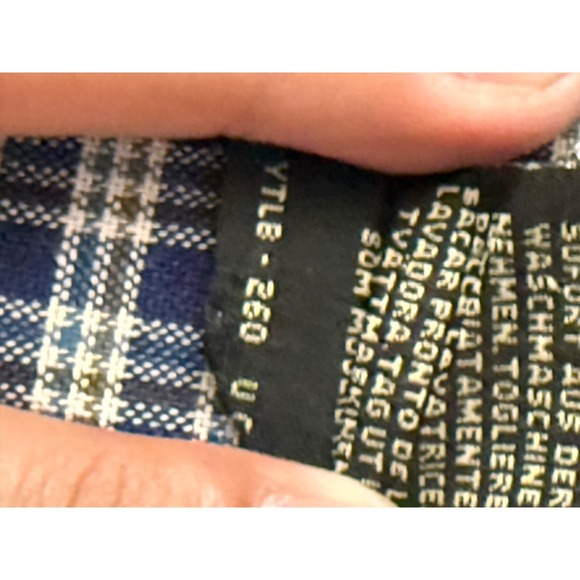 Pristine Vintage Rare Double RL Tartan Blue Collar Shirt Mens XXL VTLB-260 - Picture 5 of 11
